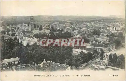 Ansichtskarte AK Soissons avant la Guerre Vue Generale