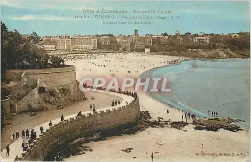 Cartes postales Cote d'Emeraude Dinard Vue generale de la plage