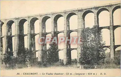 Ansichtskarte AK Chaumont le Viaduc (Hauteur 53m Longueur 654m)