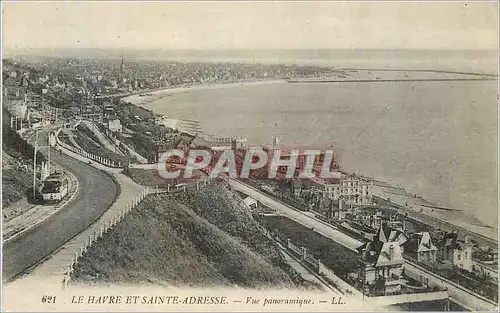 Cartes postales le Havre et Sainte Adresse Vue Panoramique