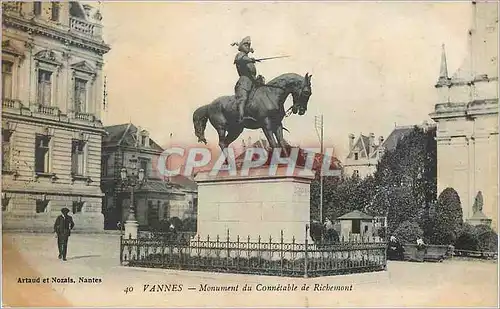 Cartes postales Vannes Monument du Connetable de Richemont