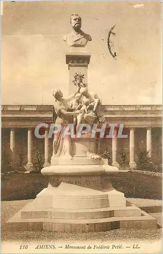 Cartes postales Amiens Monument de Frederic Petit