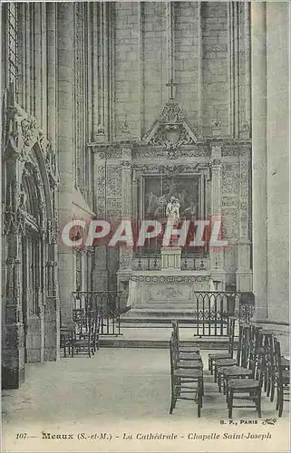 Cartes postales Meaux (S et M) La Cathedrale Chapelle Saint Joseph