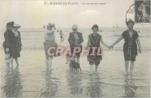 REPRO Trouville Scenes de Plage La Sortie du Bain