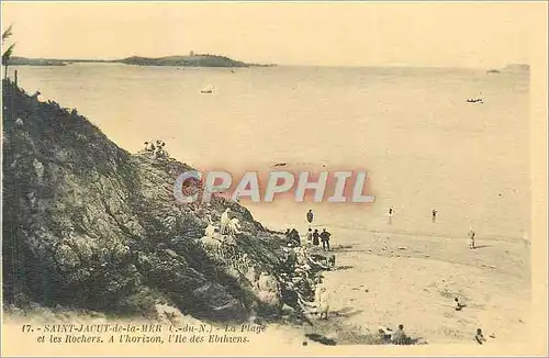 Cartes postales Saint Jacut de la Mer (C du N) La Plage et les Rochers
