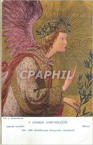 Cartes postales L'Angelo Annunziante (Siena) Simone Martini