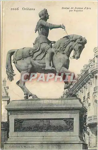 Cartes postales Orleans Statue de Jeanne d'Arc par Foyatier