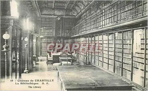 Ansichtskarte AK Chateau de Chantilly la Bibliotheque