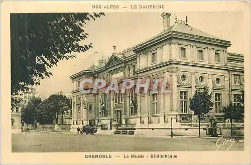 Cartes postales le Dauphine Grenoble le Musee Bibliotheque Nos Alpes