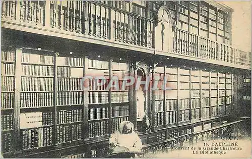 Cartes postales Dauphine Couvent de la Grande Chartreuse la Bibliotheque