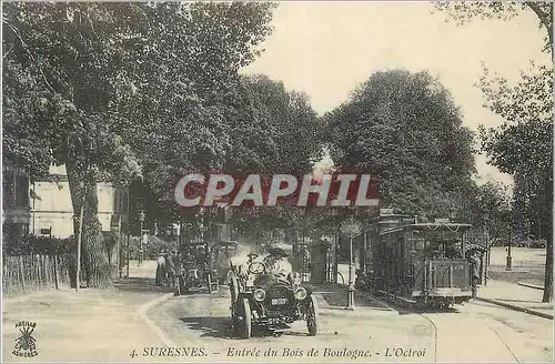 REPRO Suresnes Entree du Bois de Boulogne l'Octroi Tramway