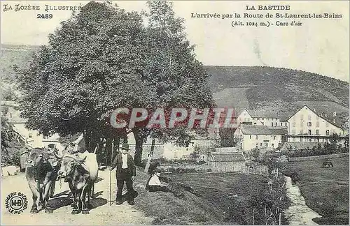 REPRO la Bastide La Lozere Ullustree l'Arrivee par la Route de St Laurent les Bains