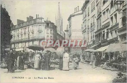 Cartes postales Limoges la Place des Bancs