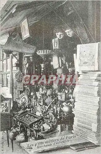 Cartes postales les P'tits Metiers de Paris Marchands d'Antiquites