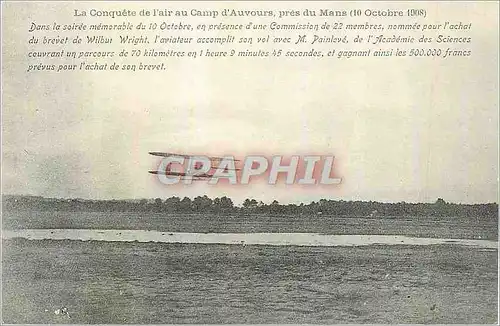 REPRO Camp d'Auvours pres du Mans (10 Octobre 1908) la Conquete de l'Air Avion Aviation