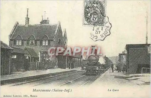 REPRO Maromme (Seine Inf) Train La gare