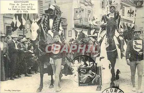 REPRO Covalcade a Compiegne Fetes de Jeanne d'Arc (8 et 15 Juin 1913) Le Cortege dans les Rues de la
