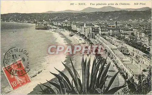 Cartes postales Nice Vue Generale prise du Chateau