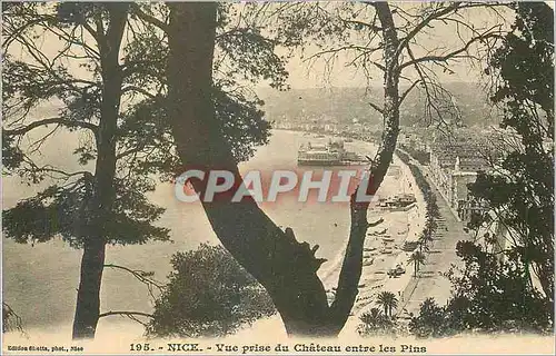 Cartes postales Nice Vue prise du Chateau ente les Pins