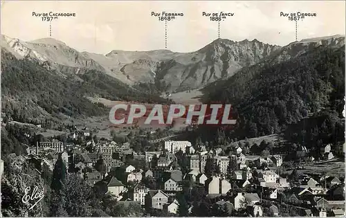 Cartes postales moderne Le Mont Dore (P de D) Vue Generale et la Chaine du Sancy