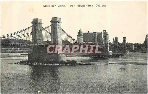 Cartes postales Sully sur Loire Pont Suspendu et Chateau