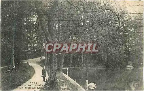 Cartes postales Bois de Boulogne Un Coin du Lac