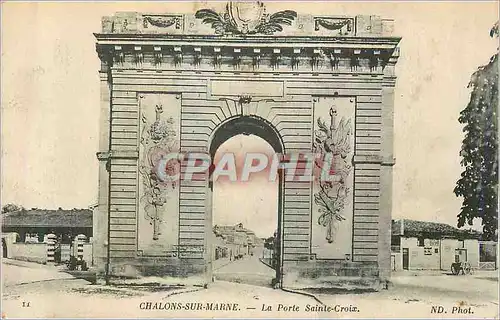 Cartes postales Chalons sur Marne La Porte Sainte Croix