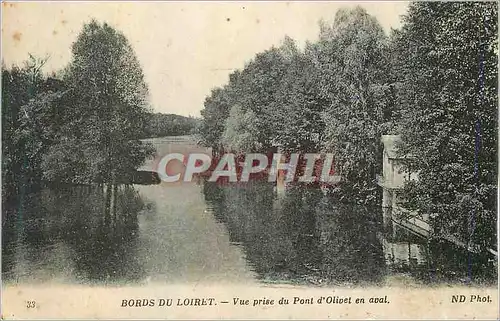 Cartes postales Bords du Loiret Vue prise du Pont d'Olivet en Aval