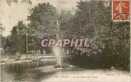 Ansichtskarte AK Vichy Le Jet d'Eau des Cygnes