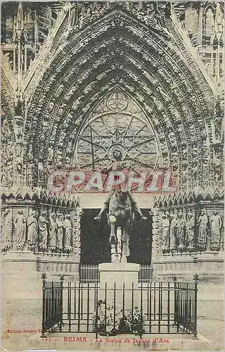 Cartes postales Reims La Statue de Jeanne d'Arc