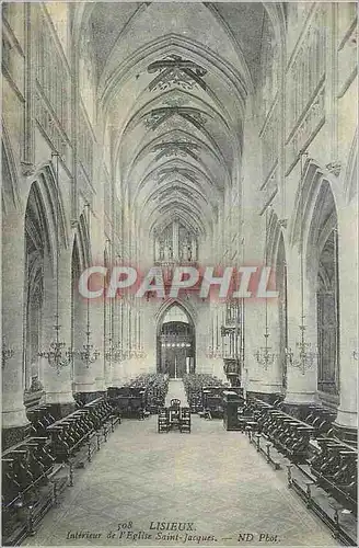 Ansichtskarte AK Lisieux Interieur de l'Eglise Saint Jacques