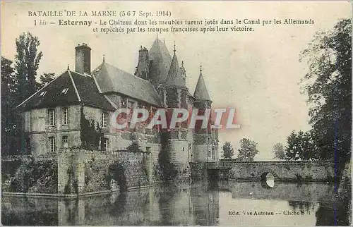 Ansichtskarte AK Esternay Bataille de la Marne (sep 1914)