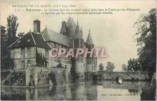 Cartes postales Esternay Bataille de la Marne (sep 1914)