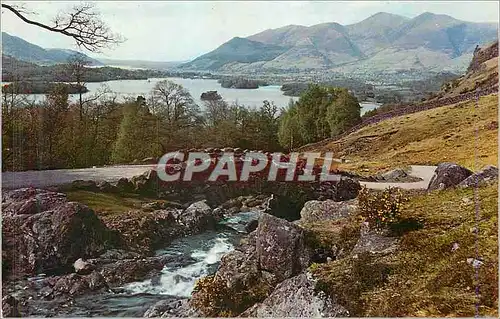 Cartes postales moderne Ashness Bridge and Derwentwater Keswick