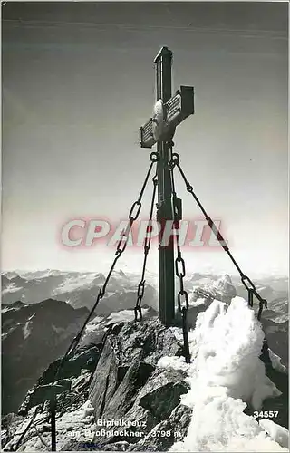 Moderne Karte Gipfelkreuz Blobglockner 3798 m