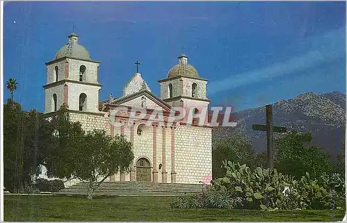 Moderne Karte Historic Mission Santa Barbara Built in 1786 and never Abandoned The Fist Cathedral in the State