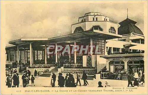 Ansichtskarte AK Malo les Bains La Digue et le Casino (Adolphe Thiers Arch)