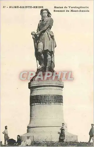 Ansichtskarte AK Alise Sainte Reine Statue de Vercingetorix Sommet du Mont Auxois