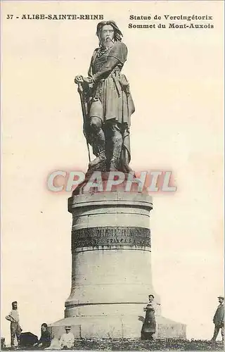Cartes postales Alise Sainte Reine Statue de Vercingetorix Sommet du Mont Auxois