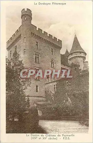 Ansichtskarte AK Le Donjon du Chateau de Puymartin (XIVe et XVe Siecles) La Dordogne Pittoresque