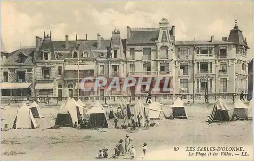 Cartes postales Les Sables d'Olonne La Plage et les Villas