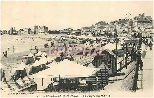 Cartes postales Les Sables d'Olonne La Plage Cote (Ouest)