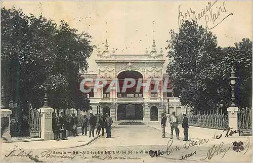 Cartes postales Aix les Bains Entree de la Vila