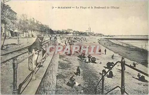 Ansichtskarte AK St Nazaire la Plage et le Boulevard de l'Ocean