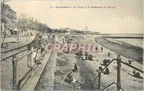 Cartes postales St Nazaire la Plage et le Boulevard de l'Ocean