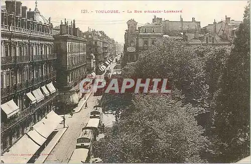 Cartes postales Toulouse la Rue d'Alsace Lorraine