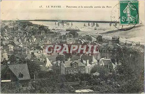 Ansichtskarte AK le Havre Panorama et la Nouvelle Entree du Port