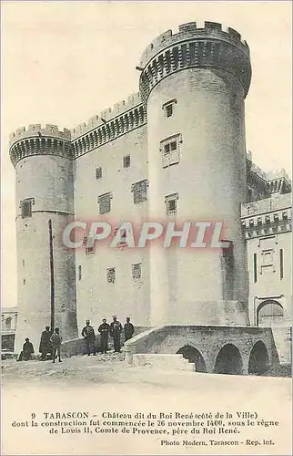 Cartes postales Tarascon Chateau Dit du Roi Rene (Cote de la Ville) Militaria