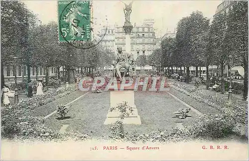 Cartes postales Paris Square d'Anvers