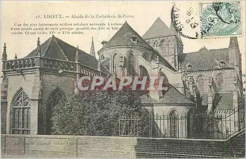 Ansichtskarte AK Lisieux Abside de la Cathedrale St Pierre